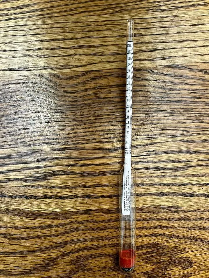 🍷 Alcohol Hydrometer for For Beer, Wine & Cider