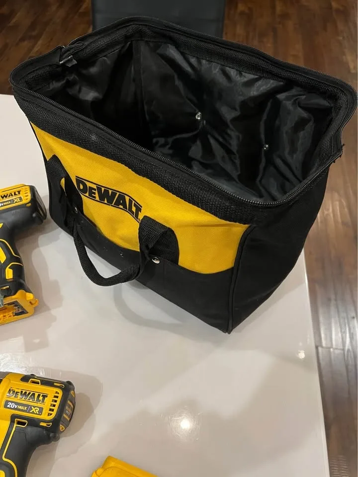 🔧 DeWALT Tool Bundle – Hammer Drill, Impact Driver, Batteries & image indicator(8)