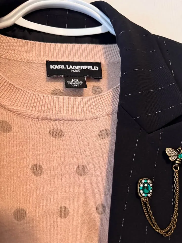 Blazer with 3 sweaters- size 10 image indicator(5)