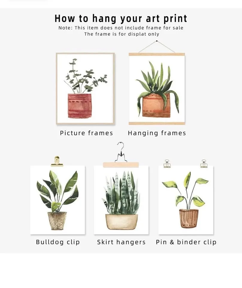 Plant Prints Wall Art Poster Boho Decor for Living Room image indicator(6)
