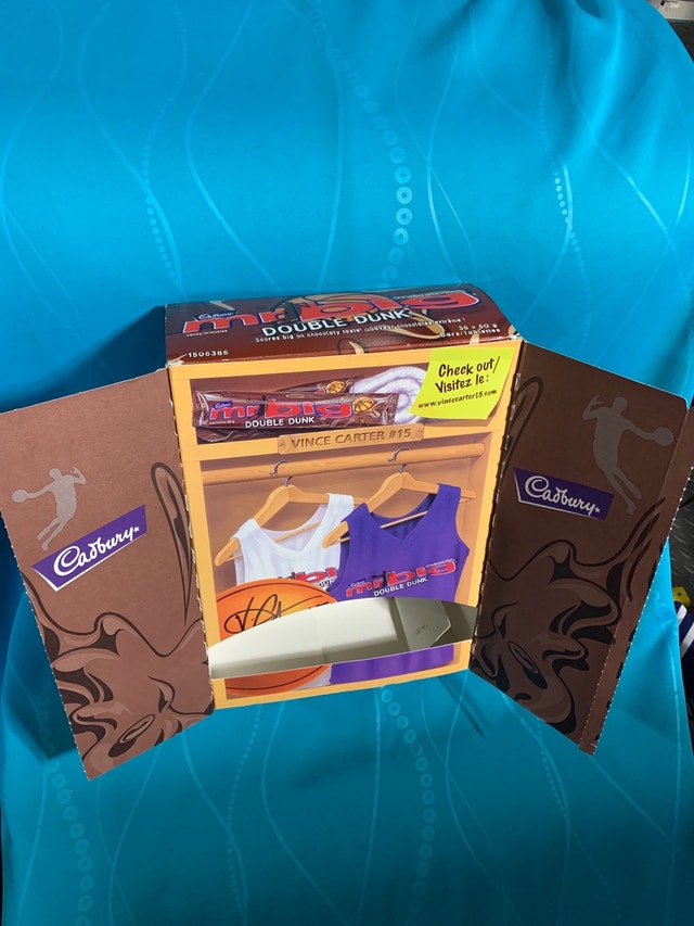 Rare Vince Carter Cadbury Mr Big Product Box - photo 2
