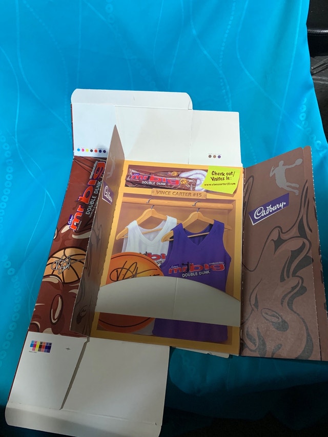 Rare Vince Carter Cadbury Mr Big Product Box - photo 3