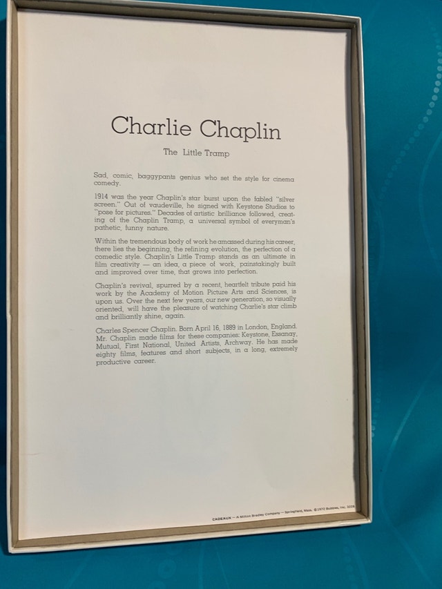 Vintage Charlie Chaplin Print set by Cadeaux - photo 4