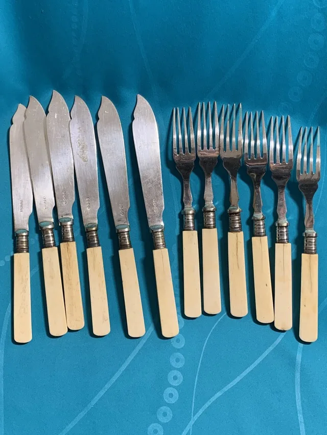 Antique Fish knife and fork set