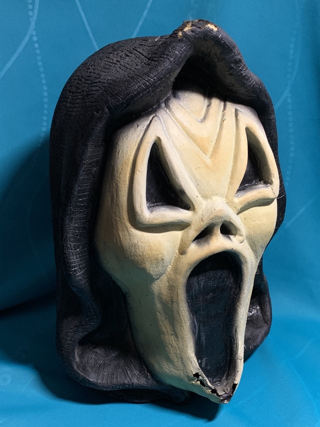 Ghost face mask bust