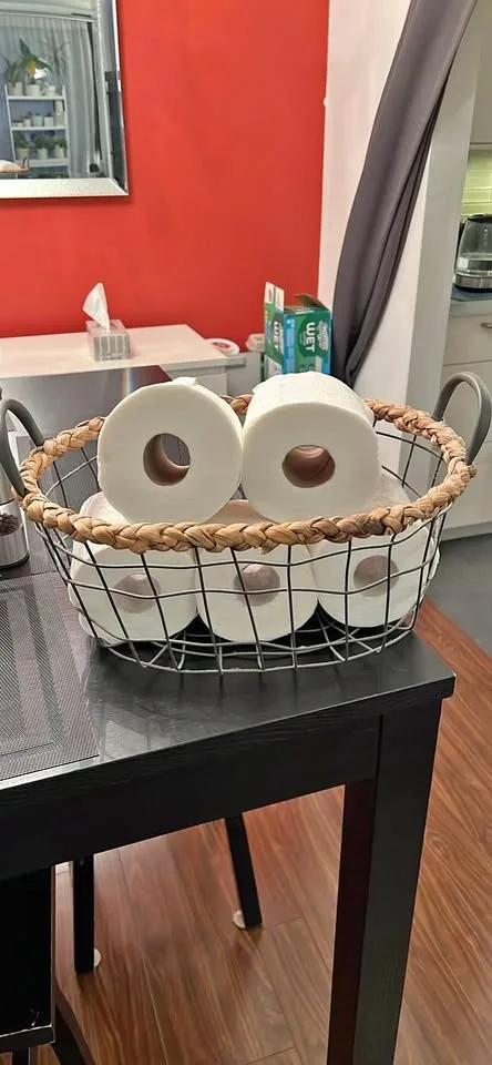 Basket for toilet paper