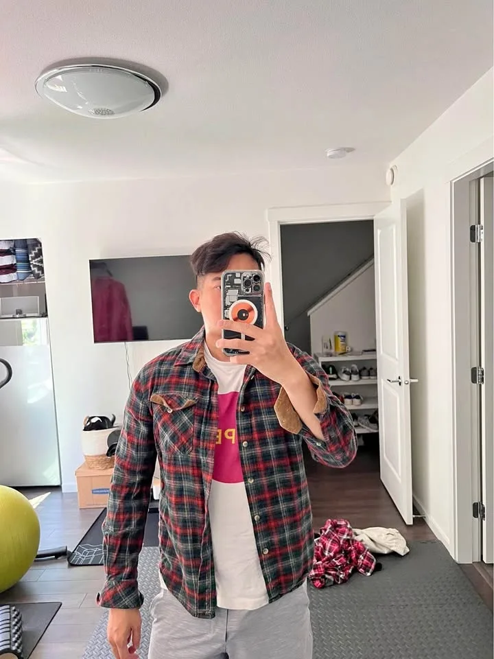 Plaid shirt size M CQR