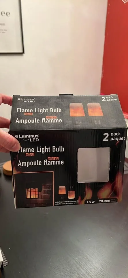 Flame light bulb with the fitting image indicator(4)