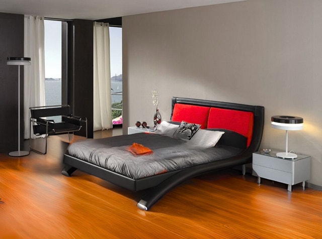 Modern Leather Queen Bed by Dupen, Spain - photo 4