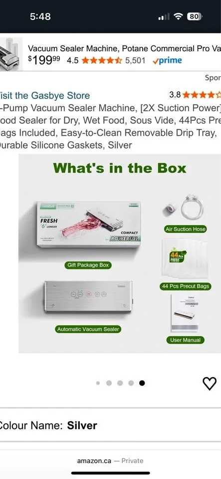 2-Pump Vacuum Sealer Machine