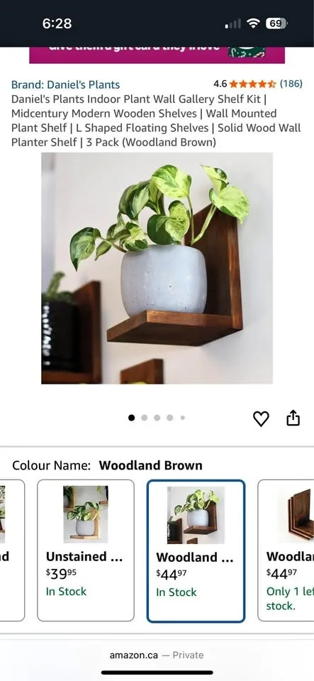 Plant shelves - 3 Set