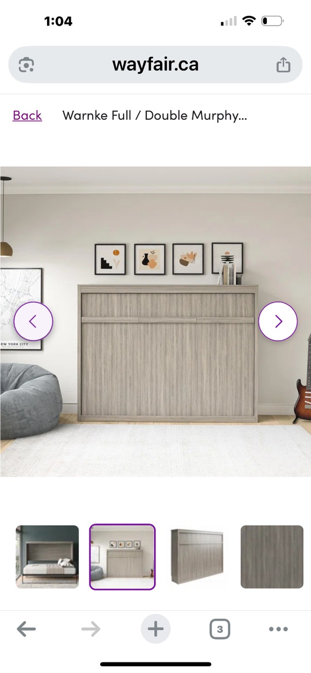 Full-size Murphy bed/daybed wall bed - photo 2