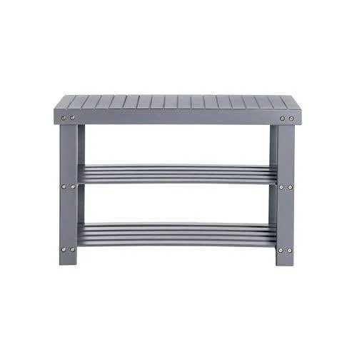 Bamboo Shoe Bench – BRAND NEW in Box – Gray image indicator(6)