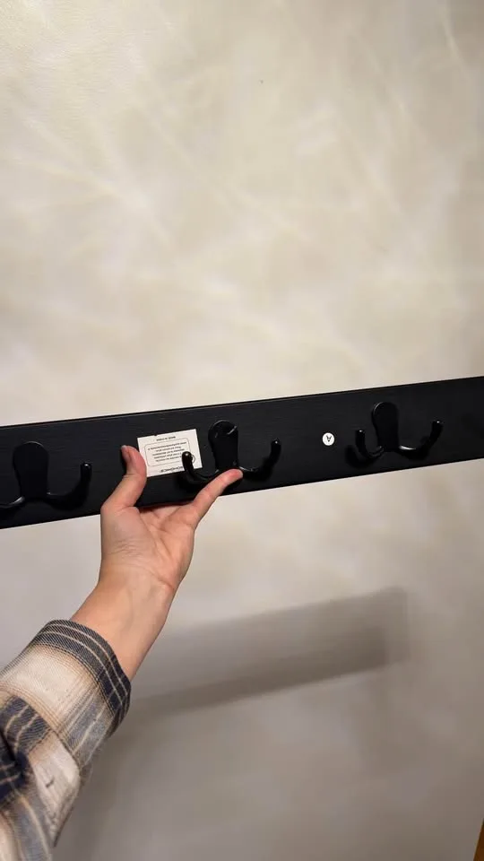 SONGMICS Wall Shelf + Shoe Bench (Black) – New in Box image indicator(6)