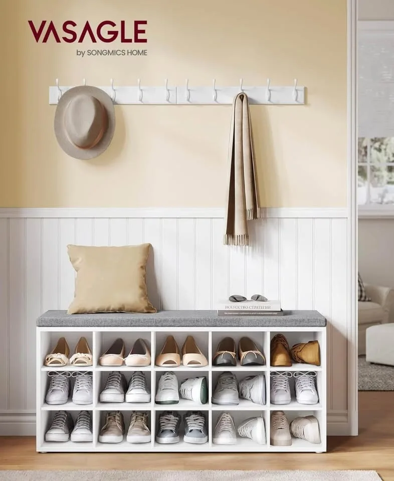 VASAGLE Shoe Bench – NEW in Box – Never Assembled image indicator(2)