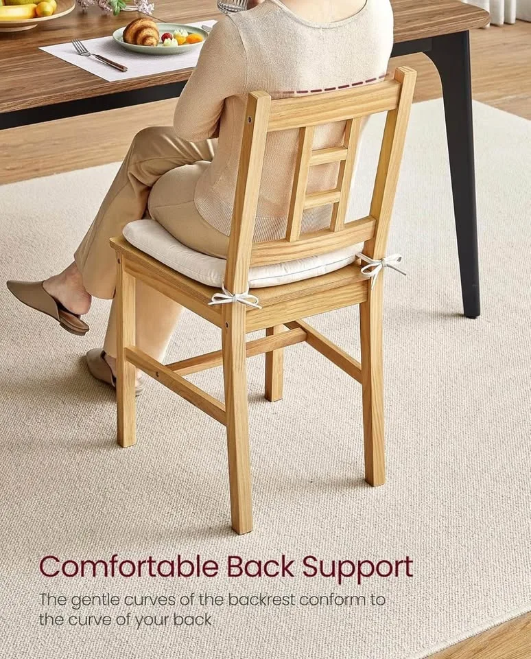 VASAGLE Wooden Dining Chairs – Set of 2 — Brand New image indicator(3)