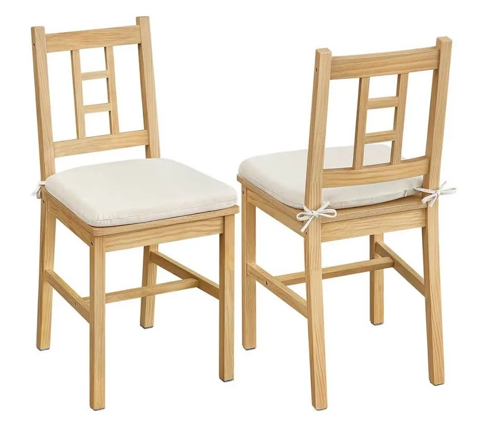 VASAGLE Wooden Dining Chairs – Set of 2 — Brand New image indicator(5)