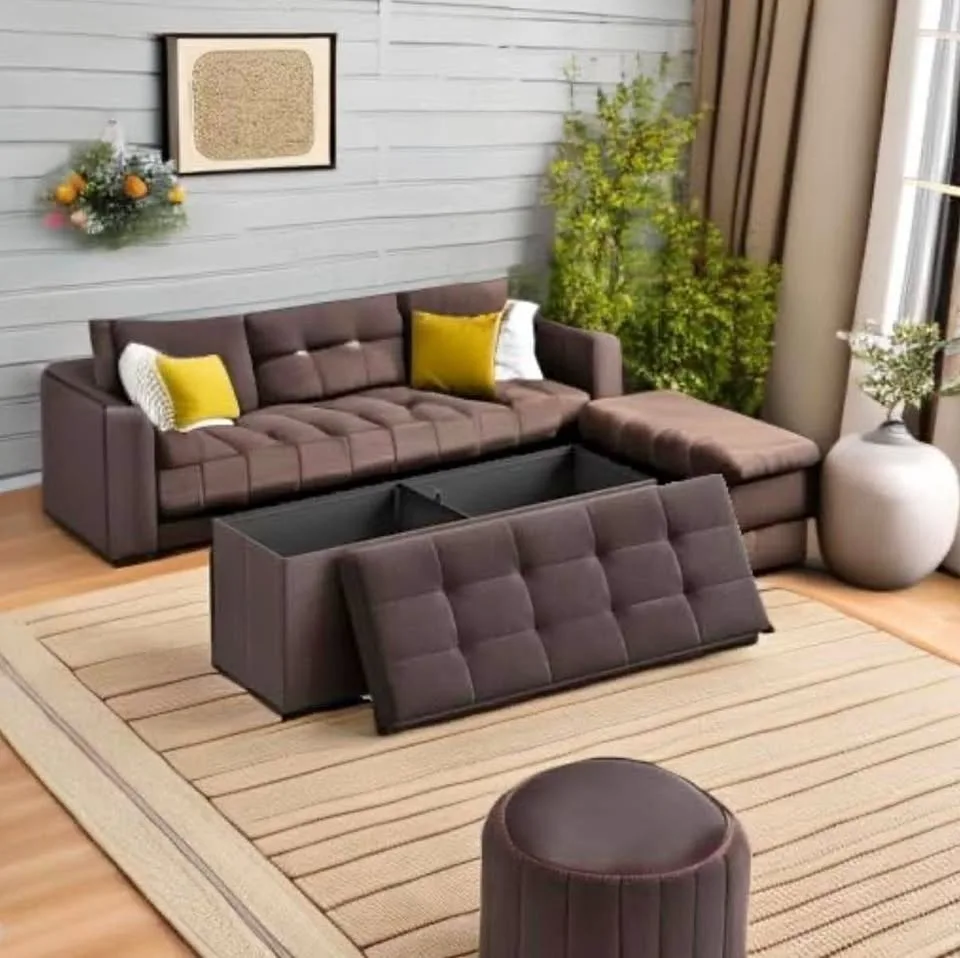 🤎 SONGMICS 110 cm Storage Ottoman Bench — Brand New