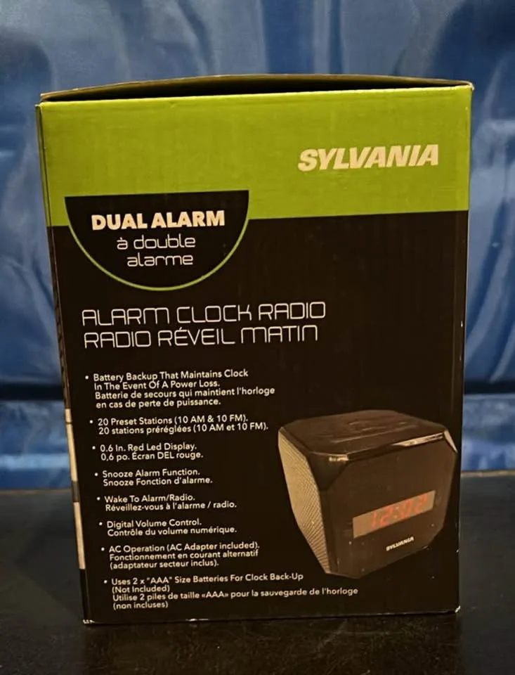 Sylvania Cube clock radio image indicator(2)