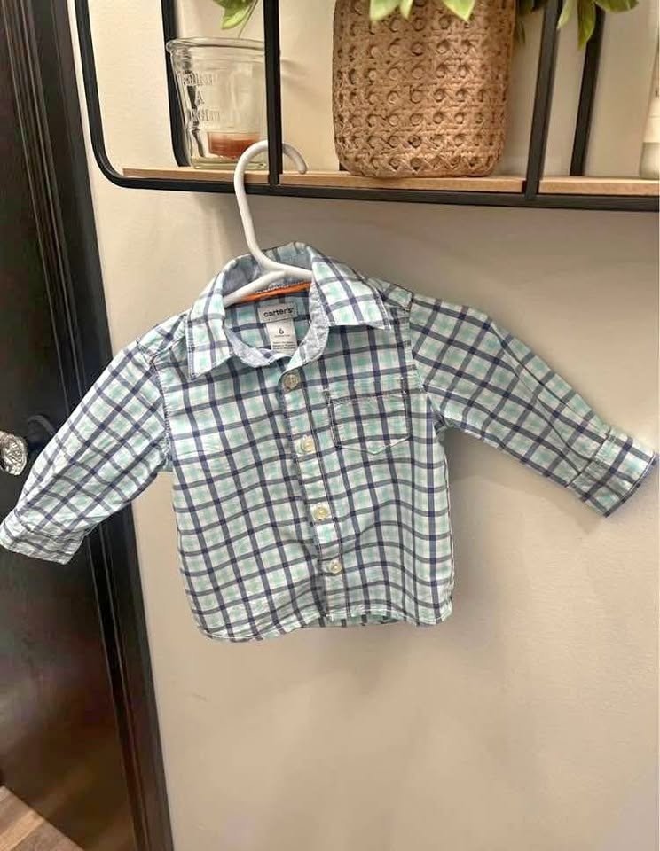 Boys Dress Shirt (Carter's) - Size 6 Months