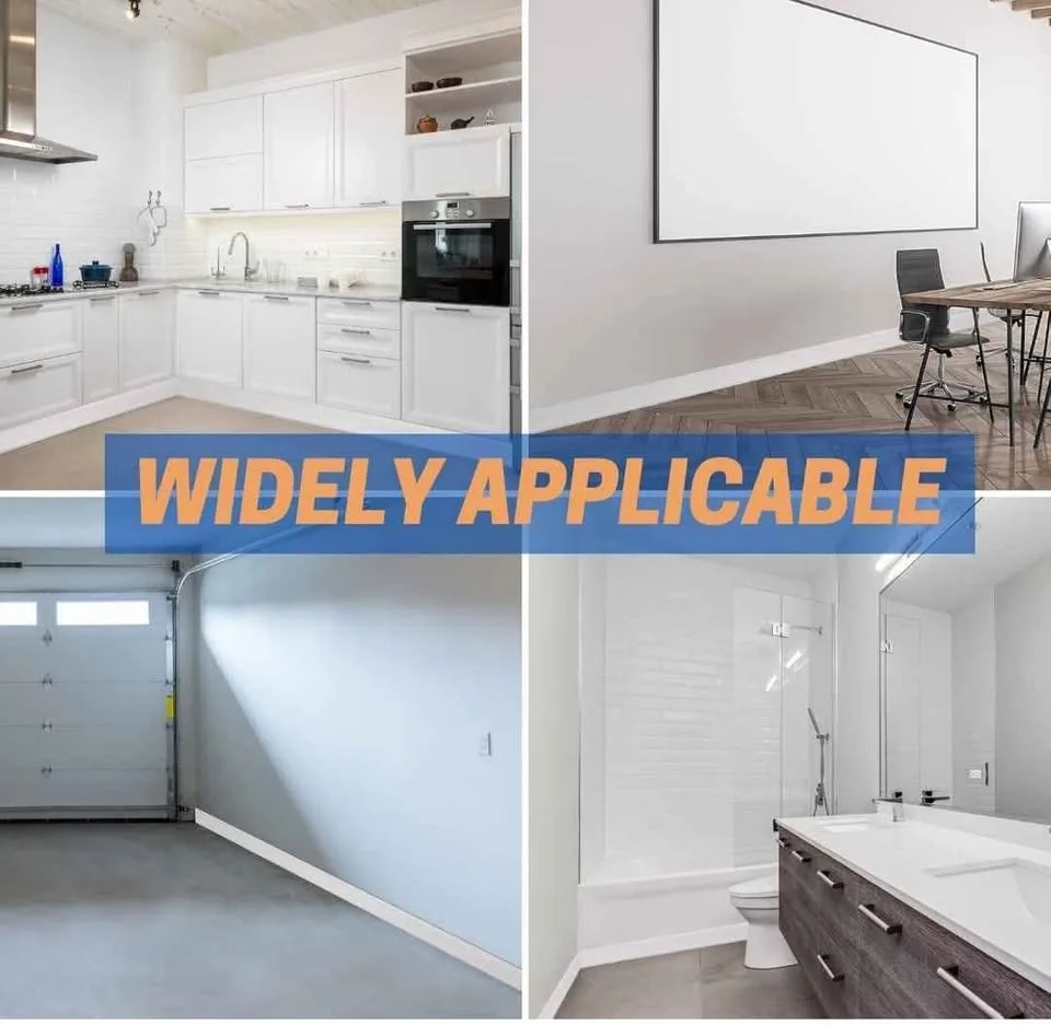 4 Inch x 40 Feet Self-Adhesive Vinyl Wall Base- white image indicator(5)