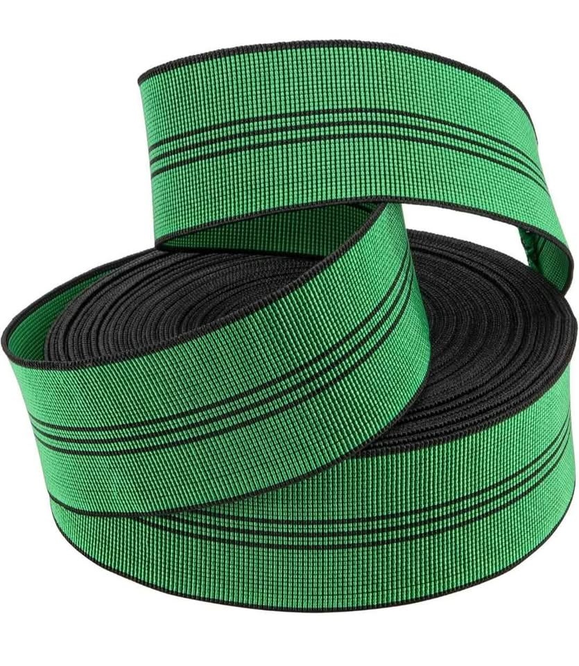 2.7" x 65.6' Sofa Elastic Webbing, Black Elastic Webbing Band, D - photo 5