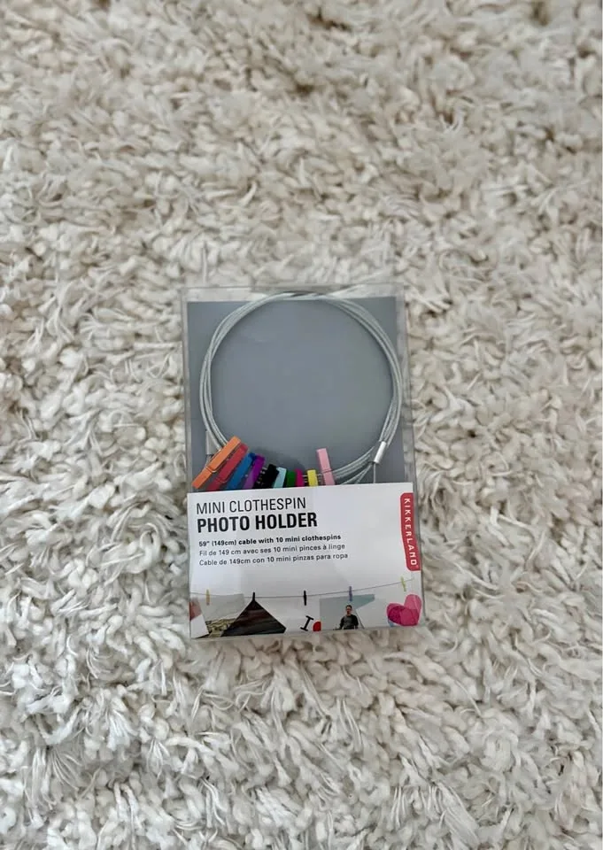 Mini Clothespin Photo Holder