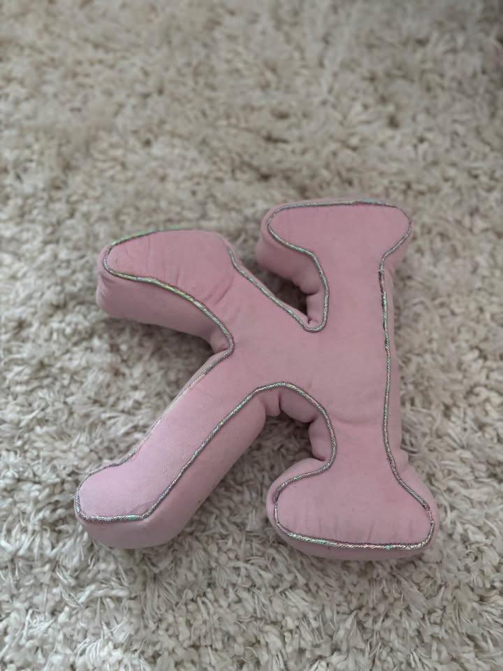 Pink Letter K Sequin Pillow - photo 4