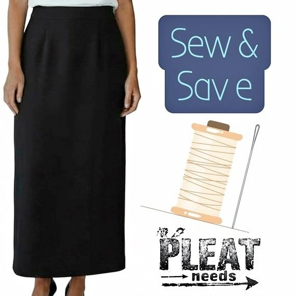 Vintage D’ORAZ Wool Black Maxi Pencil Lined Occasion Skirt
