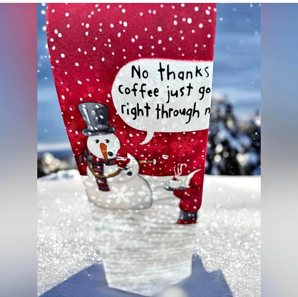 Snowman Festive Season Necktie
