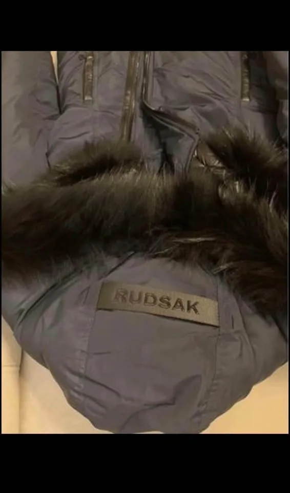 Rudsak down navy blue winter jacket size S image indicator(5)