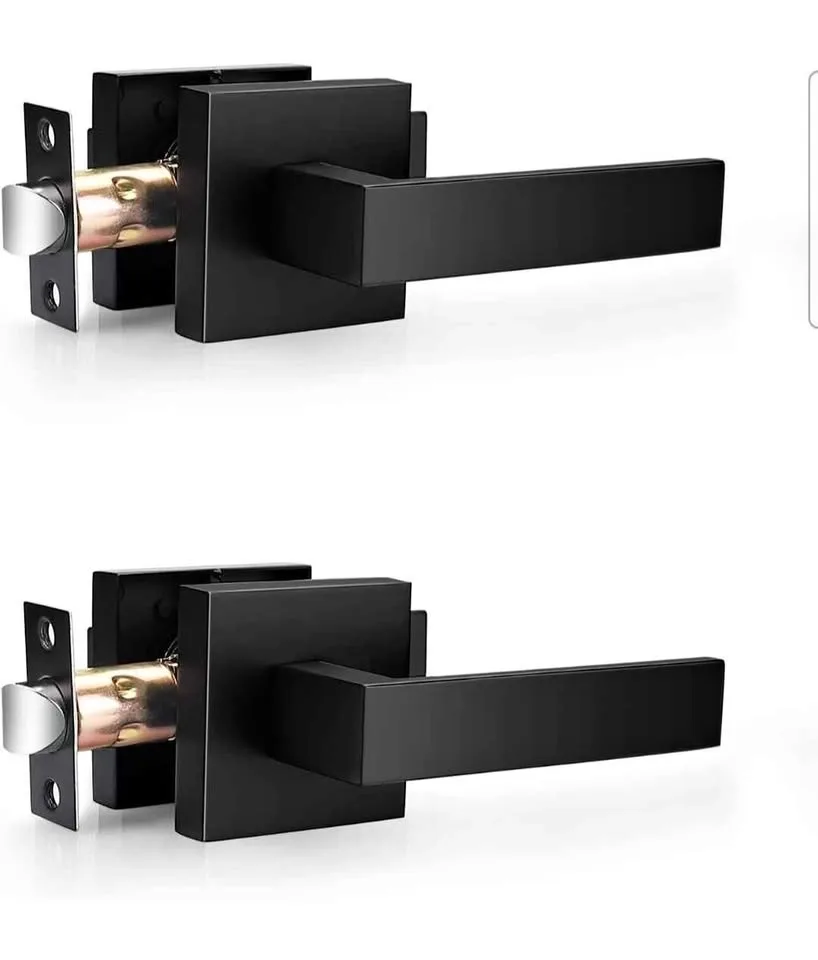 Probrico Matte Black Door Levers - 2 Sets