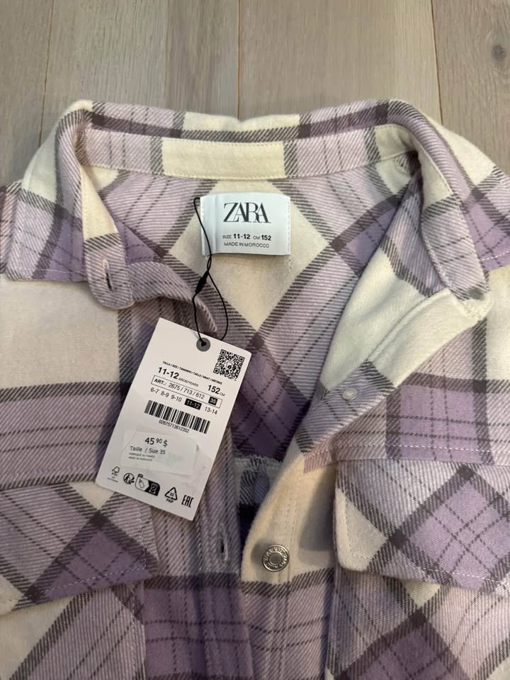 ZARA Kids Plaid Flannel -Size 11-12yrs - photo 2