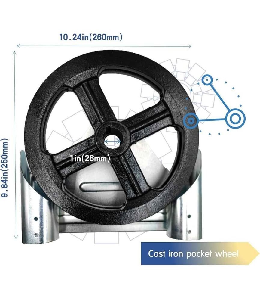 LAJIAOZ Garage Door Chain Hoist 1:1 Reduced Drive - photo 2