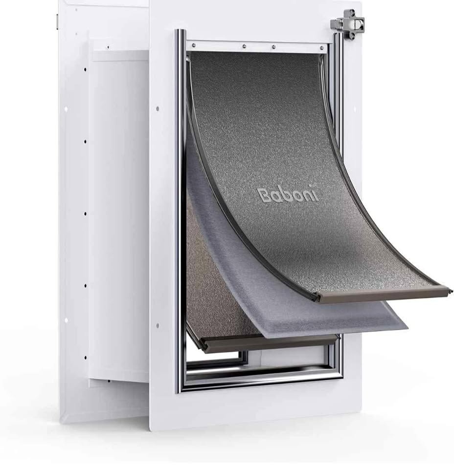 Baboni 3-Flaps Pet Door for Wall - Medium