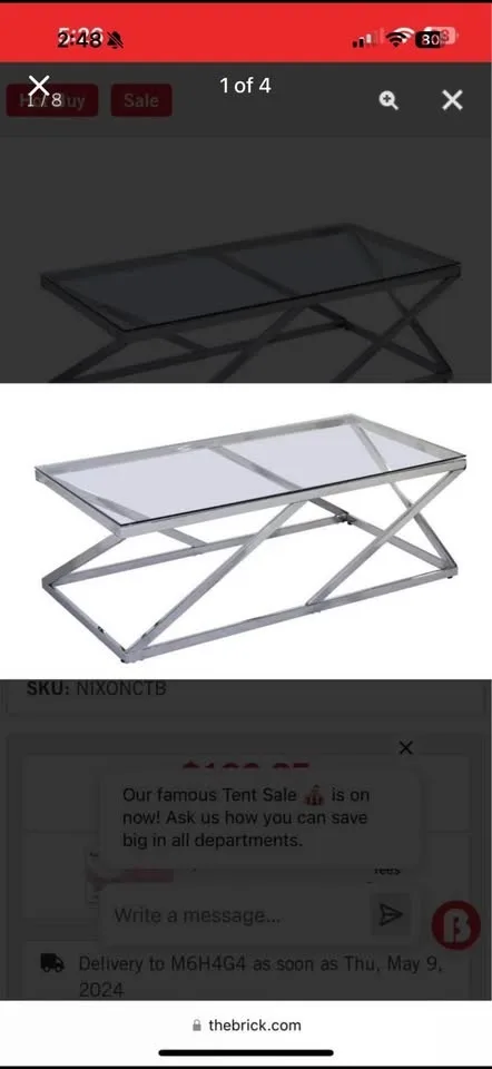 Coffee table and two side table ￼ image indicator(2)