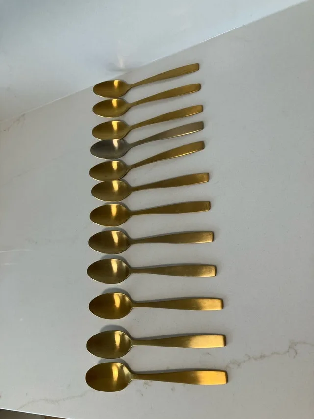 Gold finish flatware (service for 12) image indicator(2)