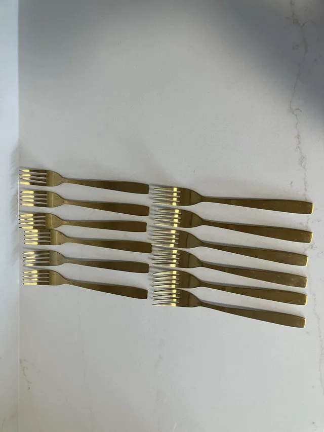 Gold finish flatware (service for 12) image indicator(3)