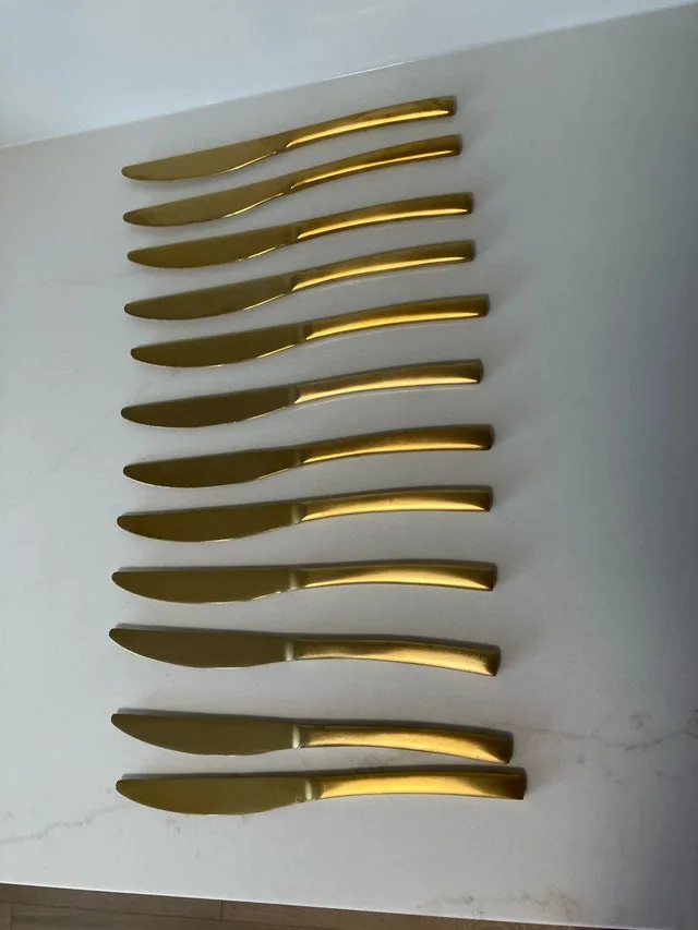 Gold finish flatware (service for 12) image indicator(5)