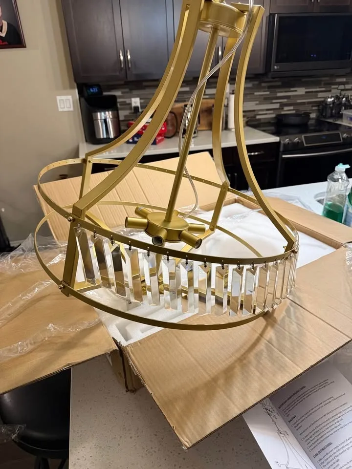 NEW (21.6”) Crystal Chandeliers image indicator(4)