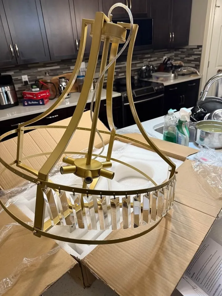 NEW (21.6”) Crystal Chandeliers image indicator(5)