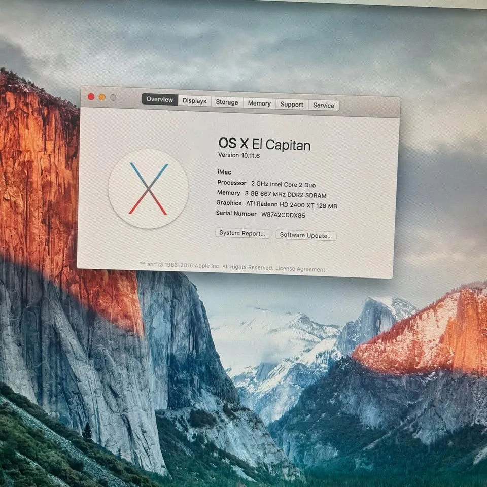 2008 iMac (C2D/3GB/500GB) image indicator(2)
