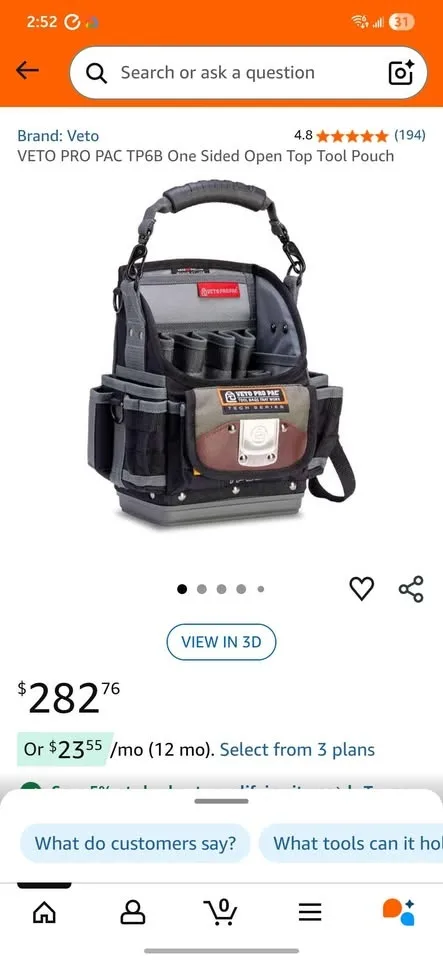 Veto TP6B Pouch/ Tool Bag image indicator(10)