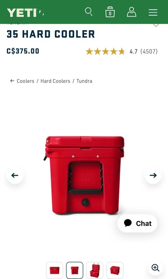 YETI TUNDRA 35 HARD COOLER - RESCUE RED - BRAND NEW image indicator(2)