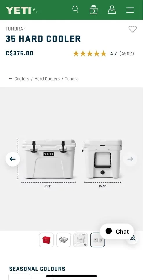 YETI TUNDRA 35 HARD COOLER - RESCUE RED - BRAND NEW image indicator(7)