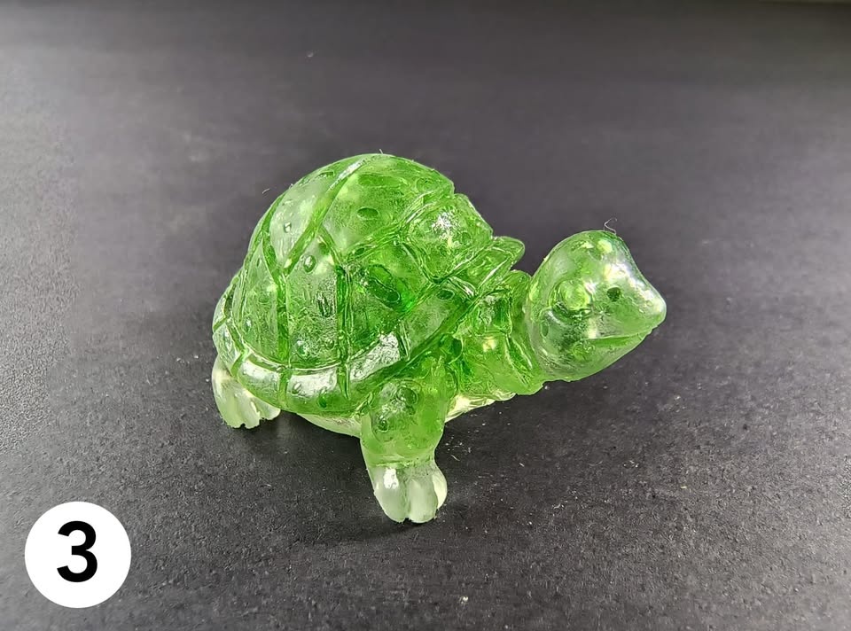 Natural Crystal and Resin Turtle Figurine - photo 3