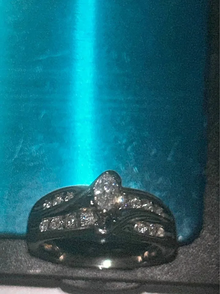 .4cts natural diamond, 14k white gold ring