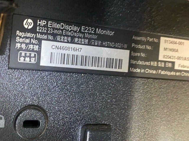 HP 23" Monitor with Adjustable Stand — Used, Excellent - photo 2