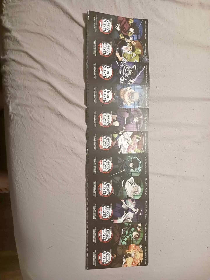 Demon slayer premier cardboard collectable