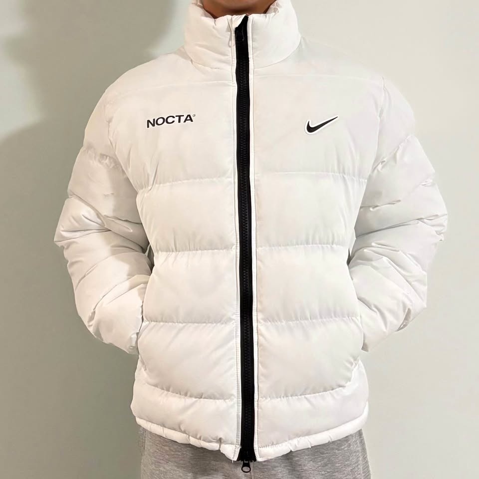 🔥 Nike NOCTA Puffer Jacket (White) – Excellent Condition – Men’s